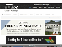 Tablet Screenshot of classicbuildingsales.com